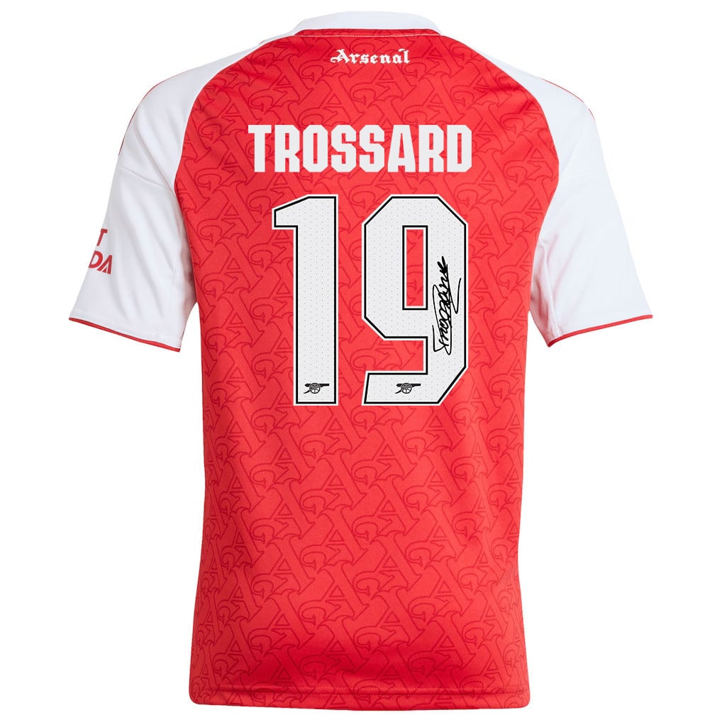 Leandro Trossard 19 Signature Arsenal 25/26 Home YOUTH Jersey - White/Red