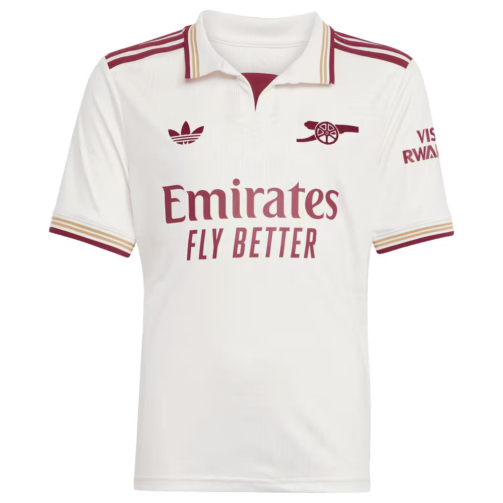 Ben White 4 Signature Arsenal 25/26 Third YOUTH Jersey - Cream