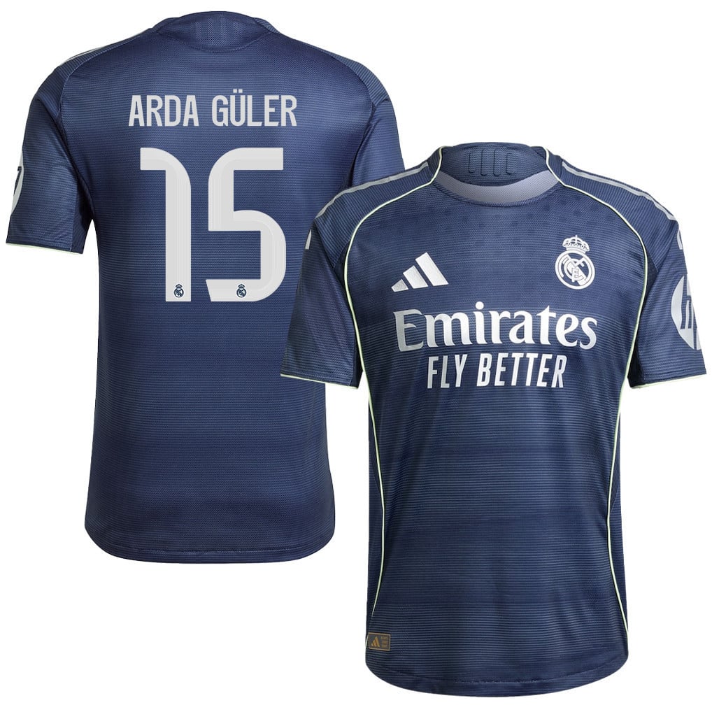 Arda Güler 15 Real Madrid 25/26 Away Men Jersey - Legend Ink