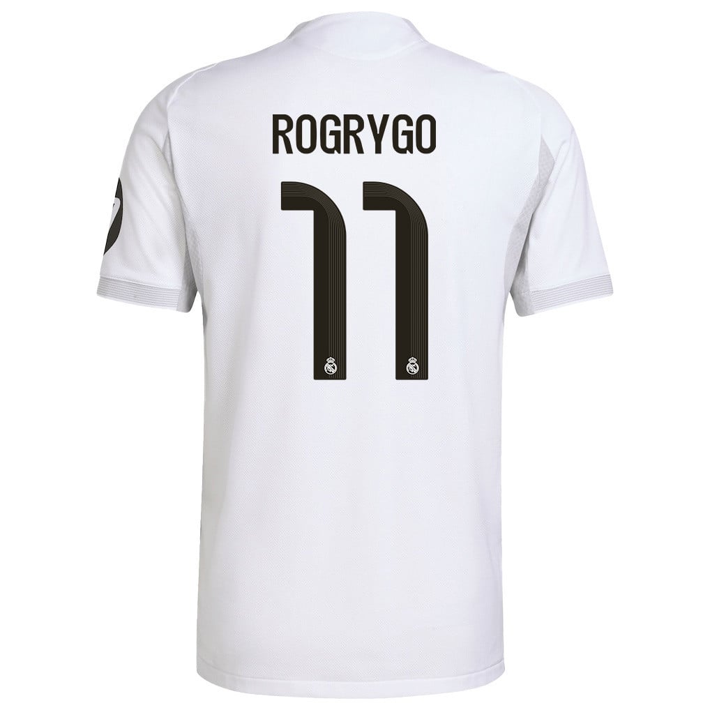 Rodrygo 11 Real Madrid 25/26 Home Men Jersey - White