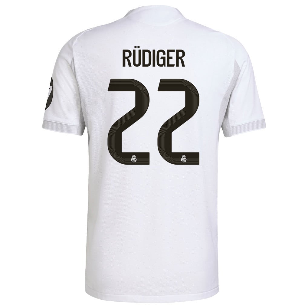Antonio Rüdiger 22 Real Madrid 25/26 Home Men Jersey - White