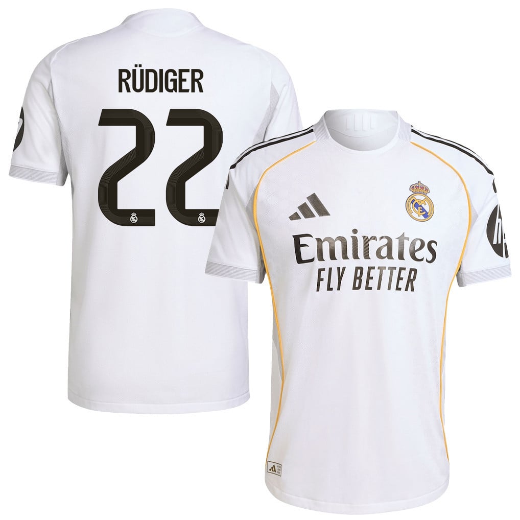 Antonio Rüdiger 22 Real Madrid 25/26 Home Men Jersey - White