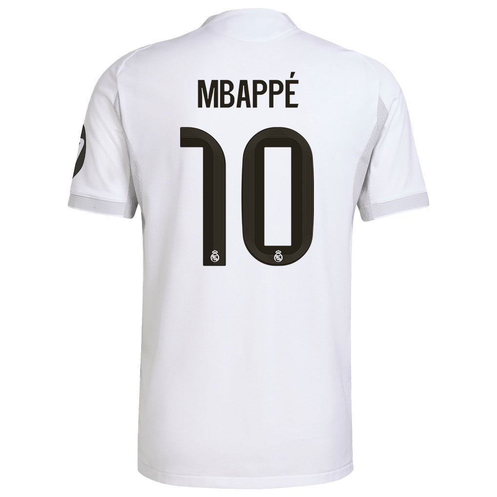Kylian Mbappé 10 Real Madrid 25/26 Home Men Jersey - White