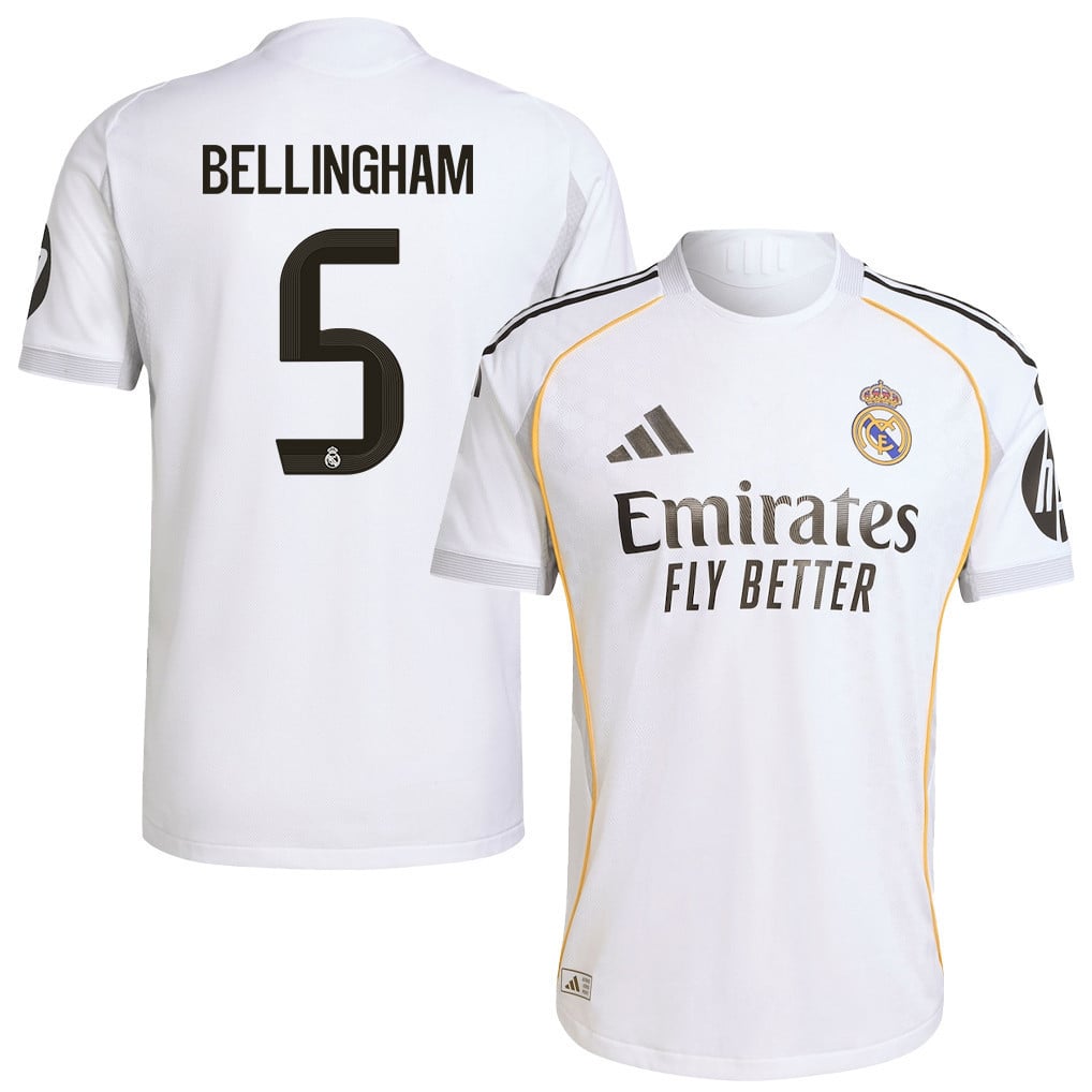 Jude Bellingham 5 Real Madrid 25/26 Home Men Jersey - White