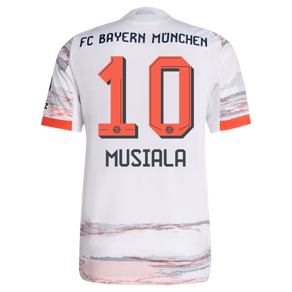 Jamal Musiala 10 Bayern Munich 25/26 Away Men Jersey - White