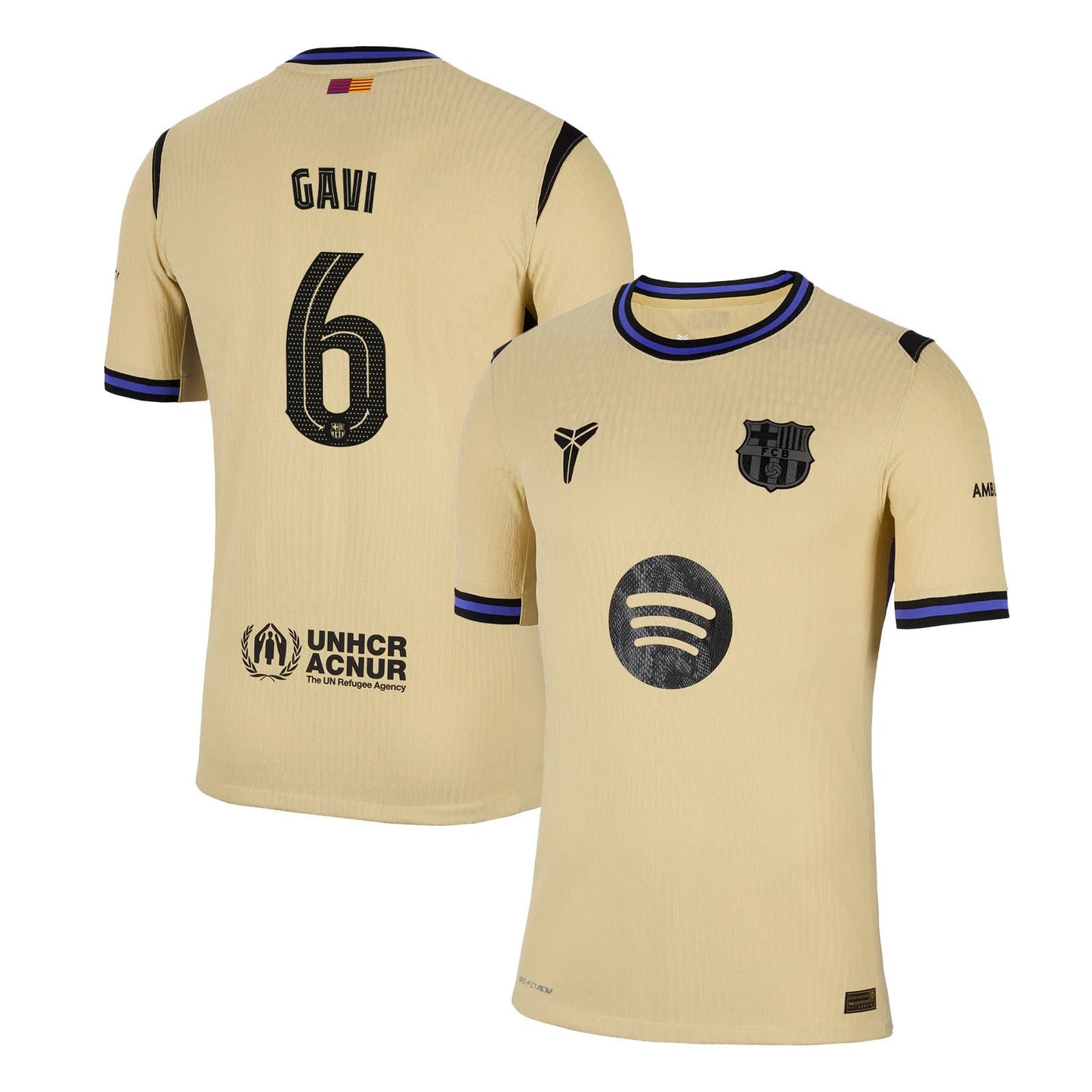 Gavi 6 Barcelona 25/26 Away Men Jersey - Yellow