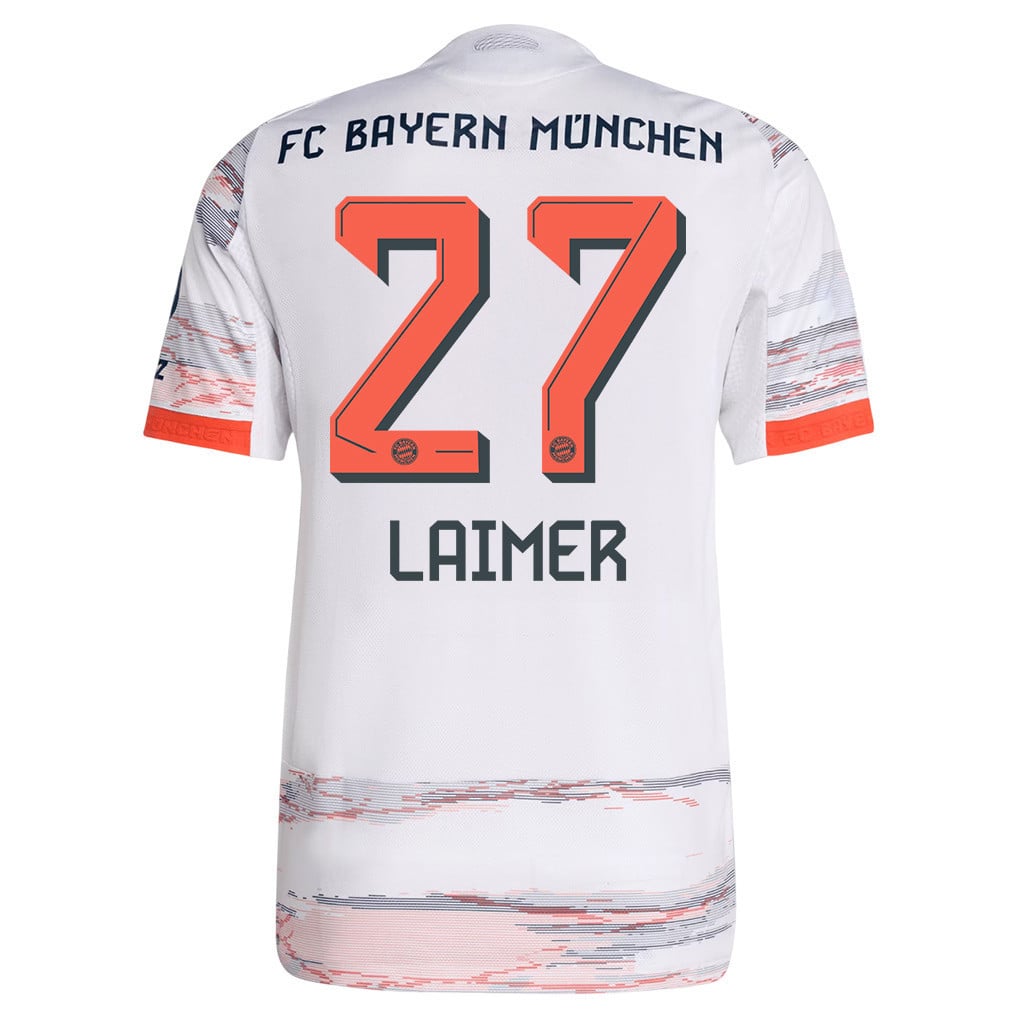 Konrad Laimer 27 Bayern Munich 25/26 Away Men Jersey - White