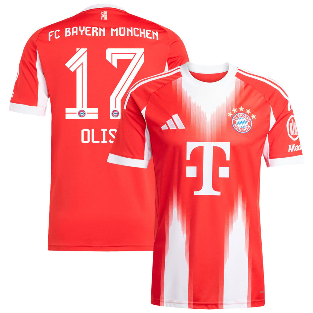 Michael Olise 17 Bayern Munich 25/26 Home Men Jersey - Red