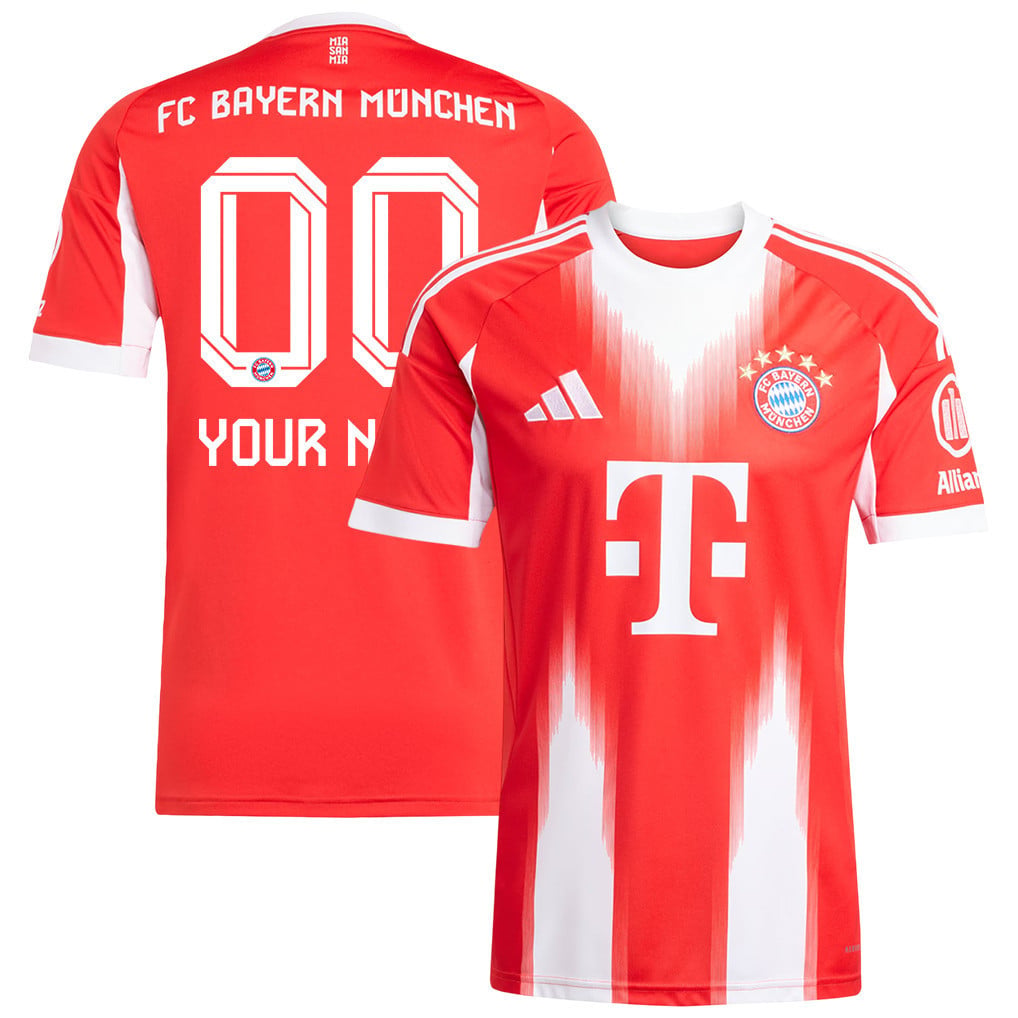 Bayern Munich 25/26 Personalized Home Men Jersey - Red