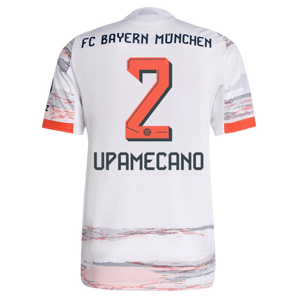 Dayot Upamecano 2 Bayern Munich 25/26 Away Men Jersey - White