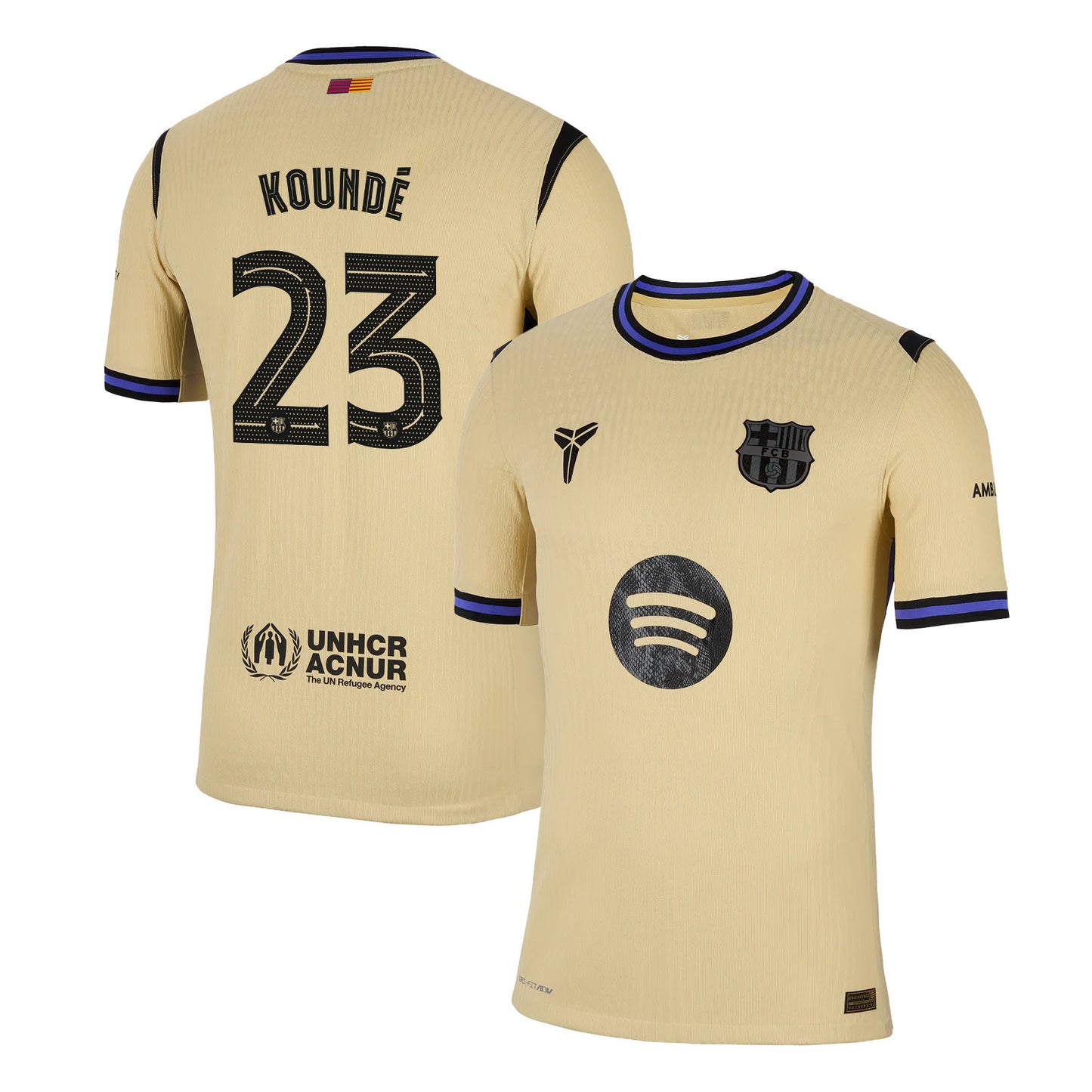 Jules Koundé 23 Barcelona 25/26 Away Men Jersey - Yellow