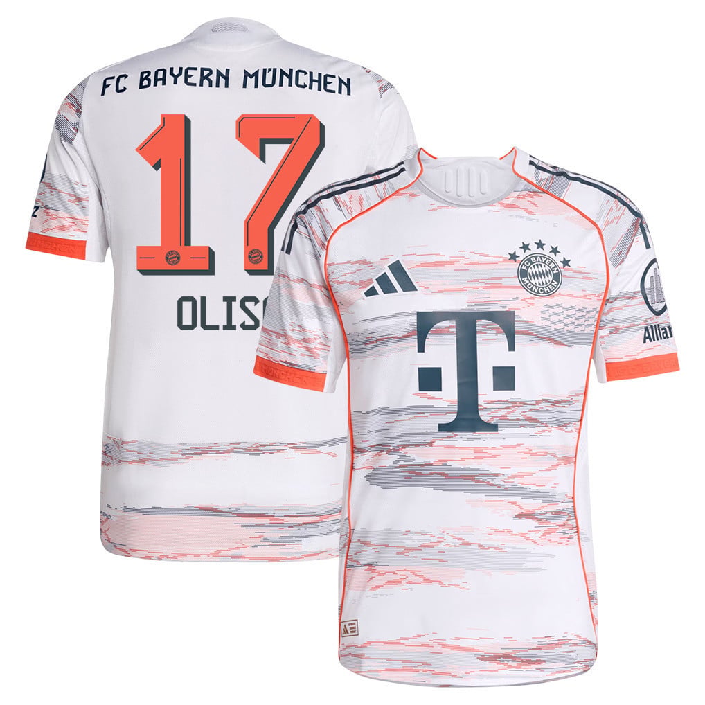 Michael Olise 17 Bayern Munich 25/26 Away Men Jersey - White
