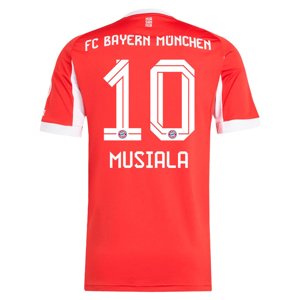 Jamal Musiala 10 Bayern Munich 25/26 Home Men Jersey - Red