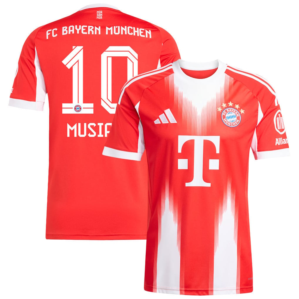 Jamal Musiala 10 Bayern Munich 25/26 Home Men Jersey - Red