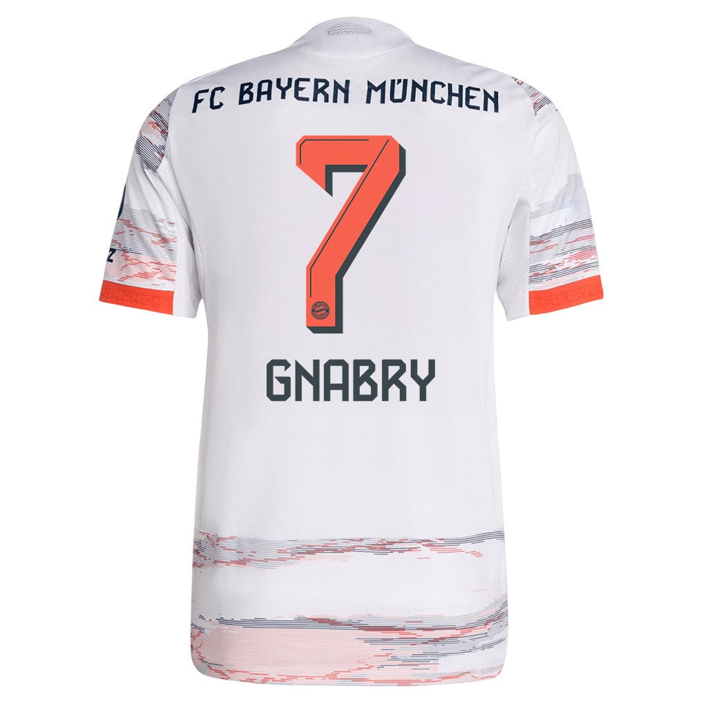 Serge Gnabry 7 Bayern Munich 25/26 Away Men Jersey - White