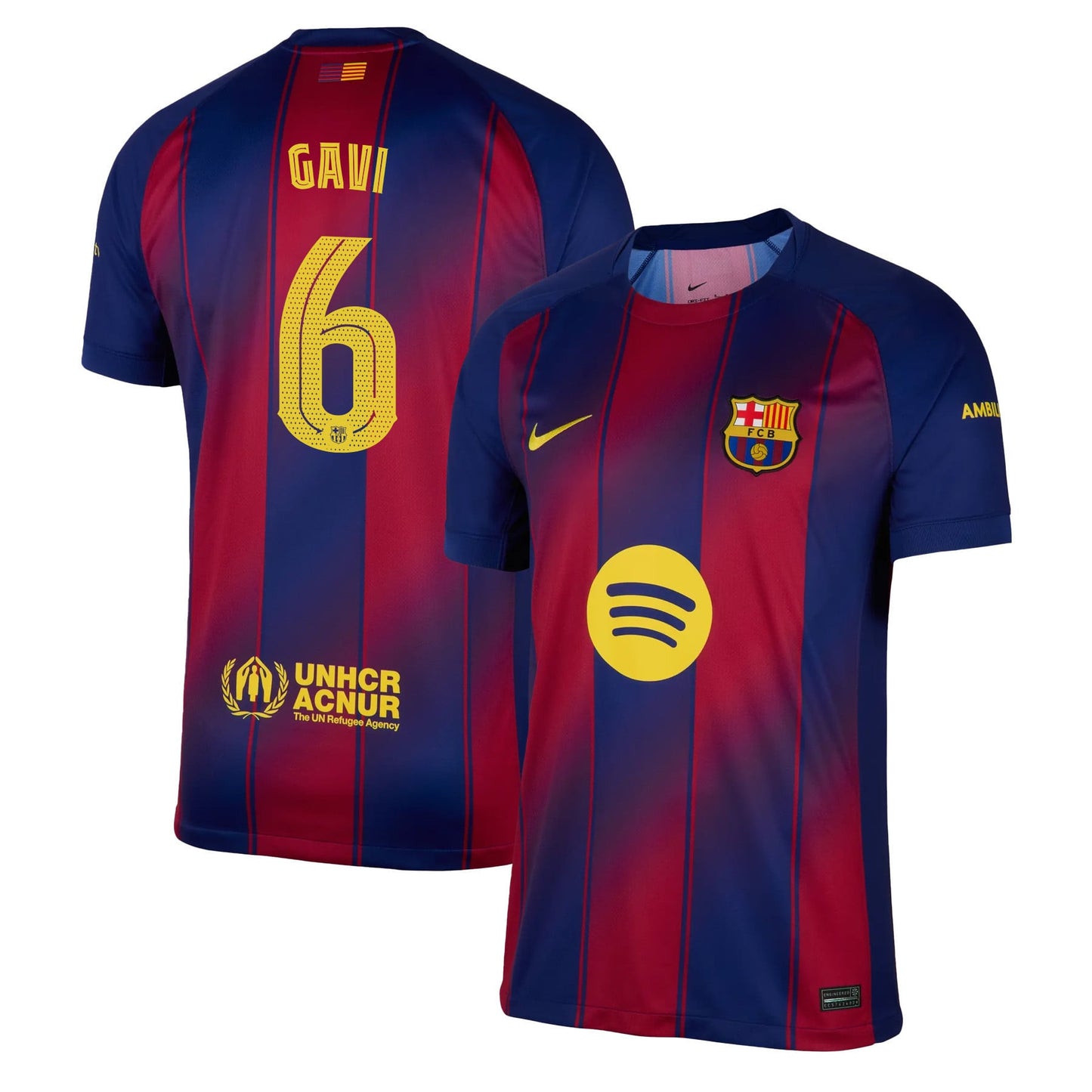 Gavi 6 Barcelona 25/26 Home Men Jersey - Red/Blue