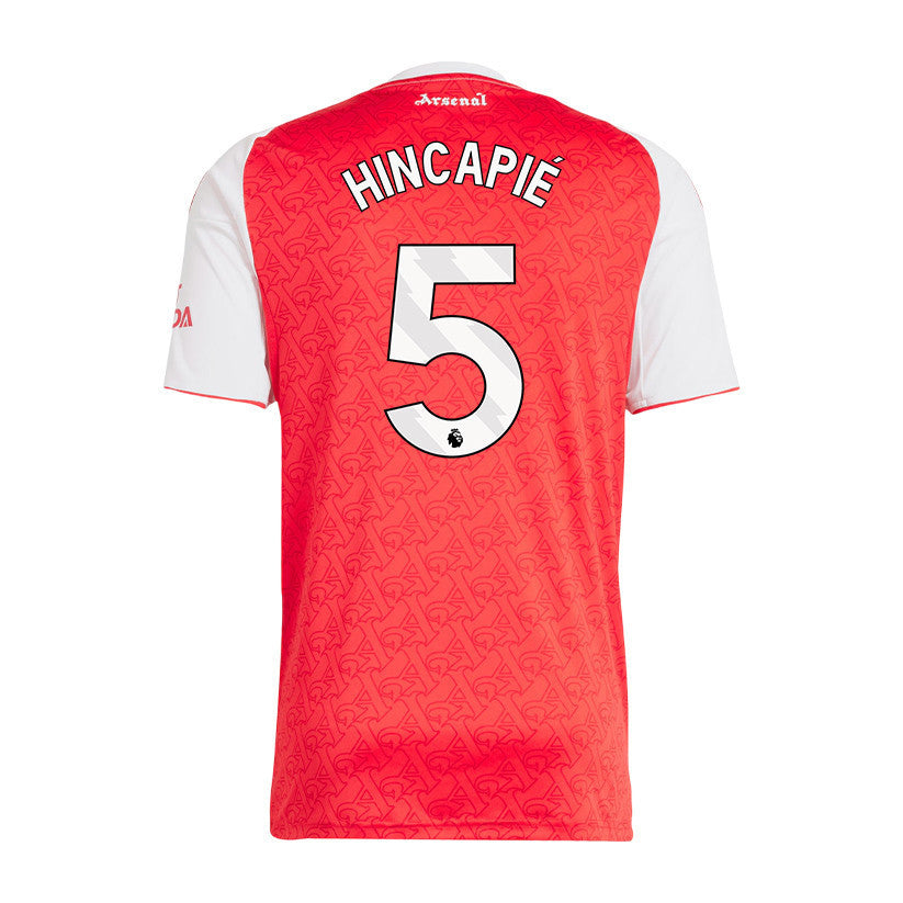 Piero Hincapié 5 Arsenal 25/26 Home Men Jersey - Red/White