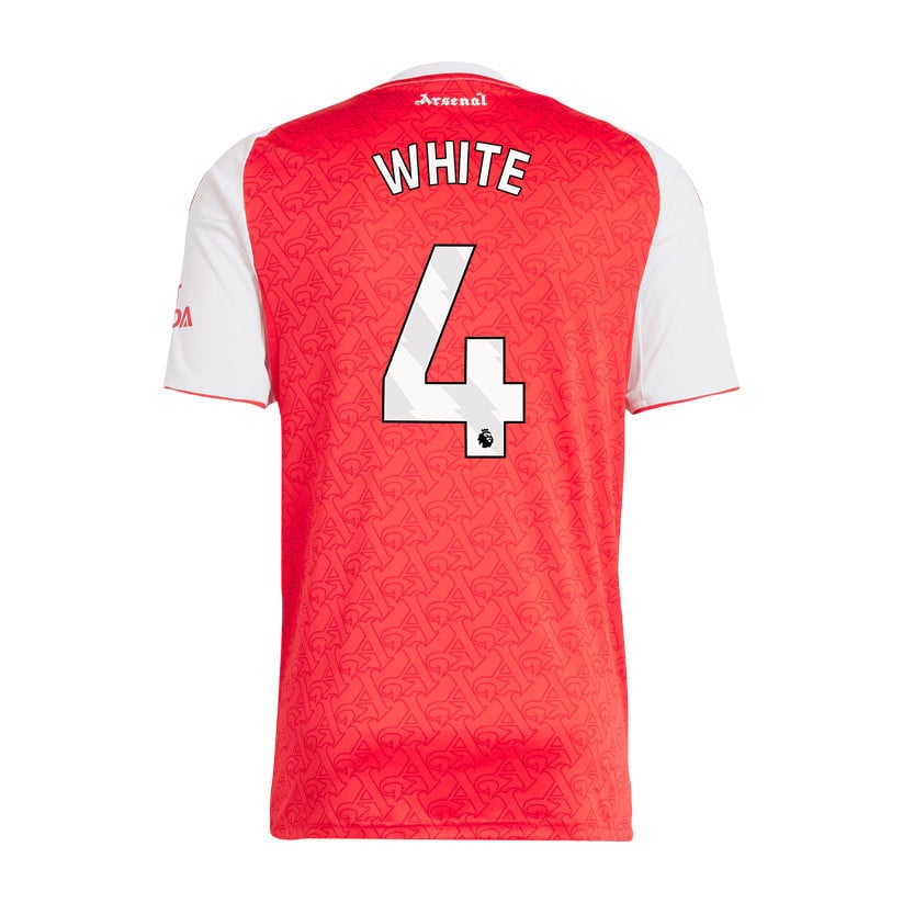 Ben White 4 Arsenal 25/26 Home Men Jersey - Red/White