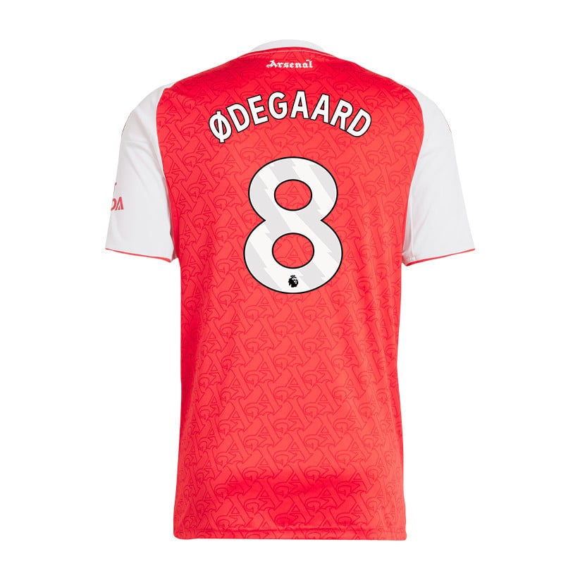 Martin Ødegaard 8 Arsenal 25/26 Home Men Jersey - Red/White