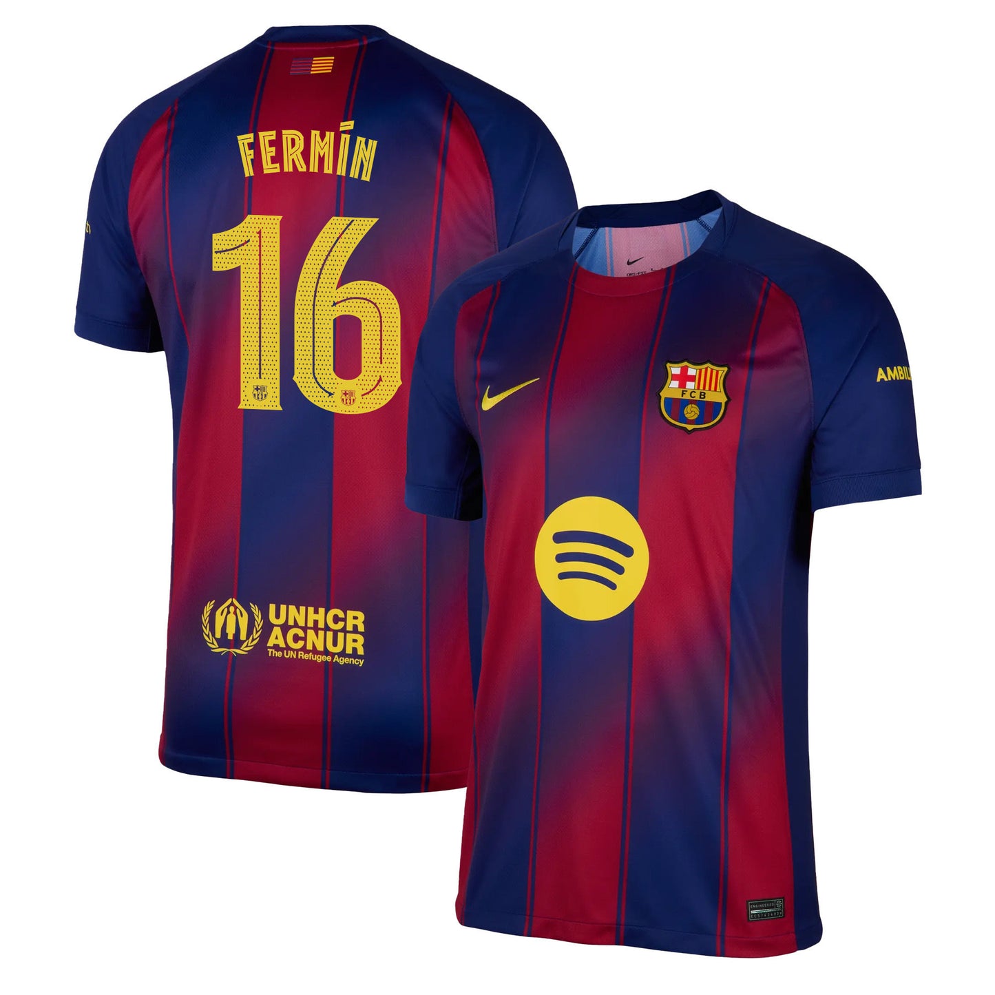 Fermín López 16 Barcelona 25/26 Home Men Jersey - Red/Blue