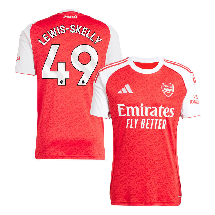 Myles Lewis-Skelly 49 Arsenal 25/26 Home Men Jersey - Red/White