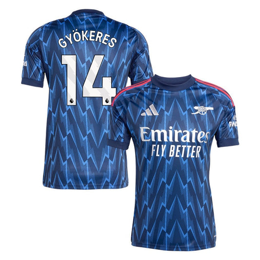Viktor Gyökeres 14 Arsenal 25/26 Away Men Jersey - Navy Blue