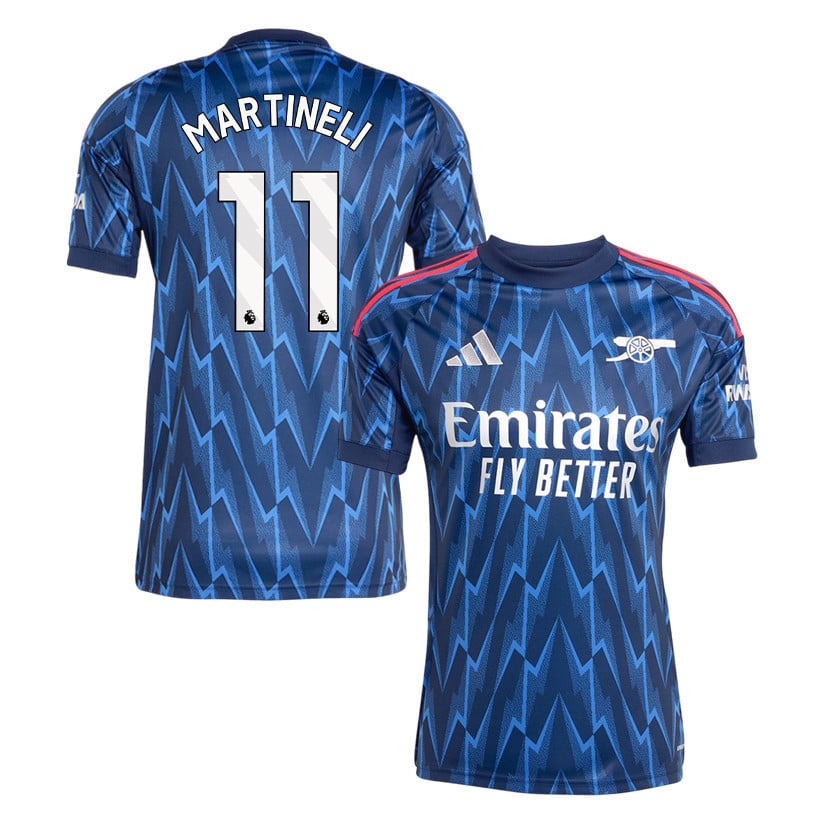 Gabriel Martinelli 11 Arsenal 25/26 Away Men Jersey - Navy Blue