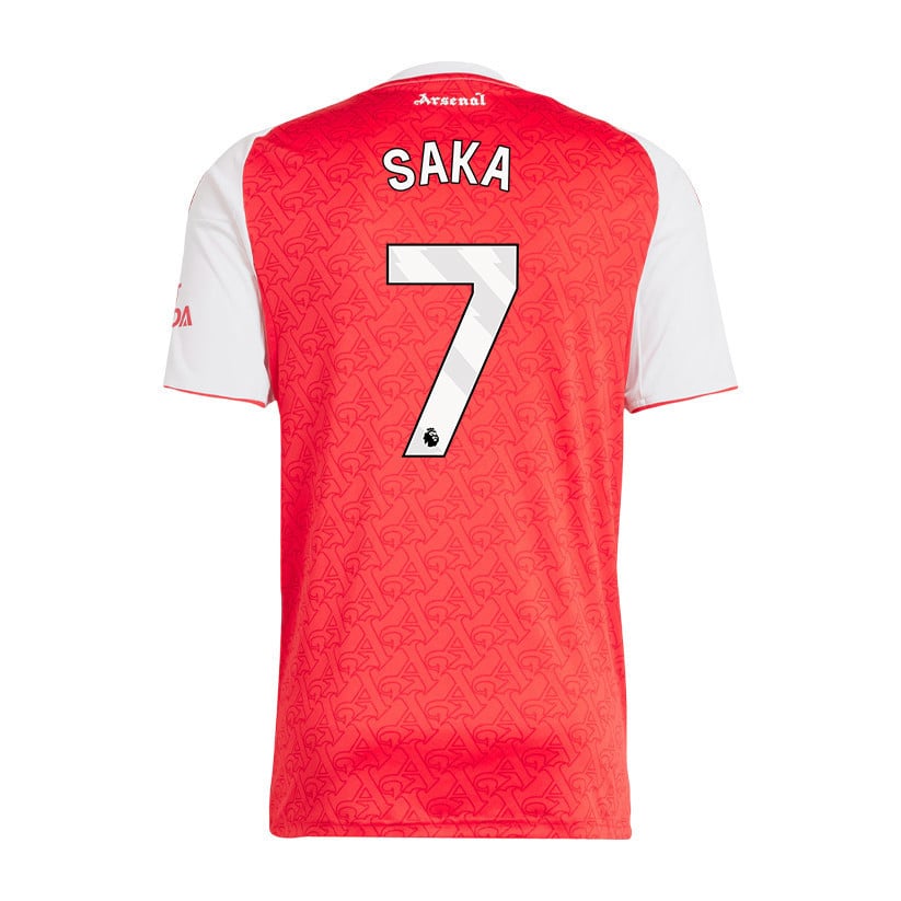 Bukayo Saka 7 Arsenal 25/26 Home Men Jersey - Red/White