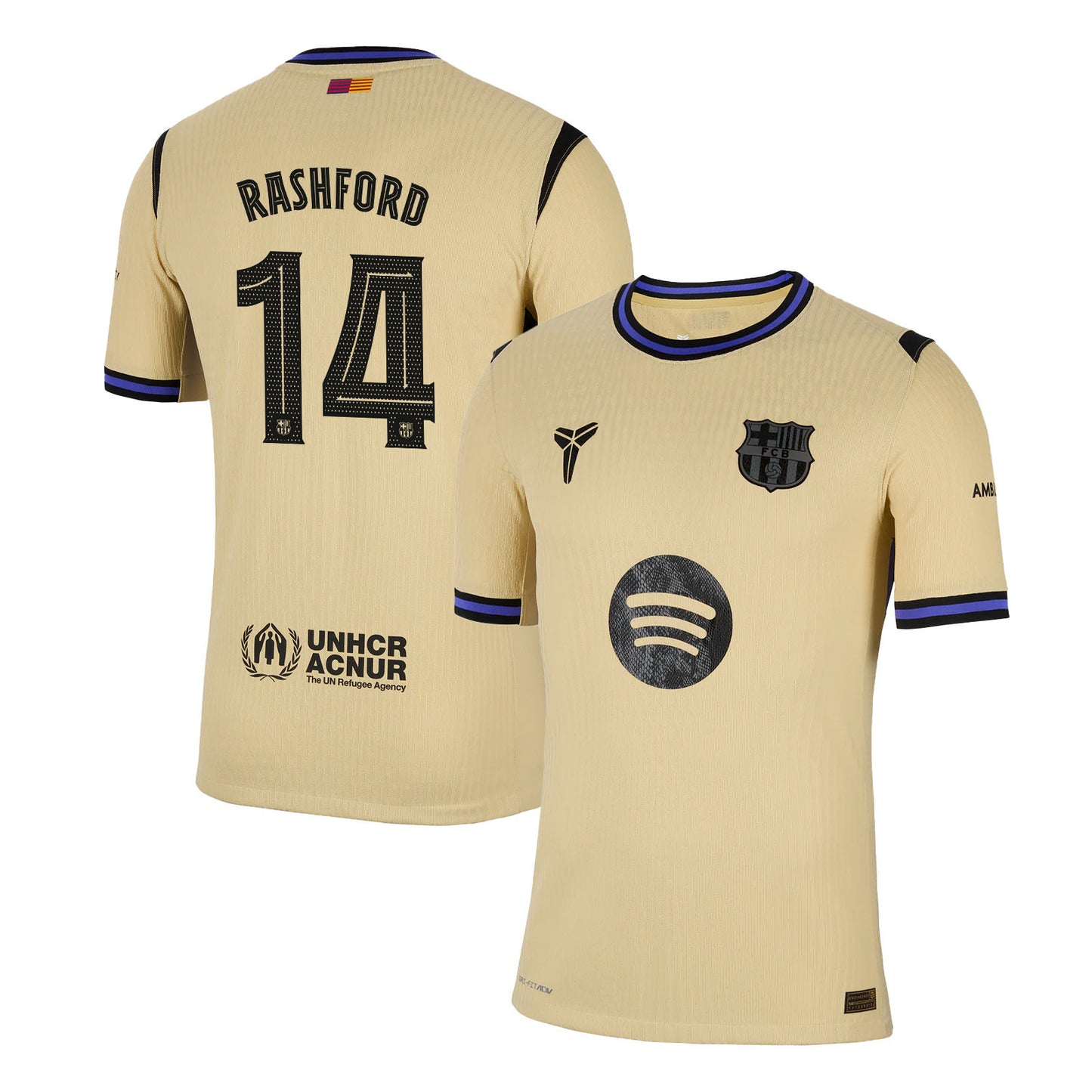 Marcus Rashford 14 Barcelona 25/26 Away Men Jersey - Yellow
