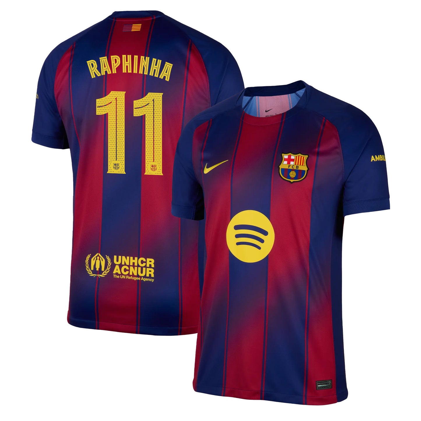 Raphinha 11 Barcelona 25/26 Home Men Jersey - Red/Blue