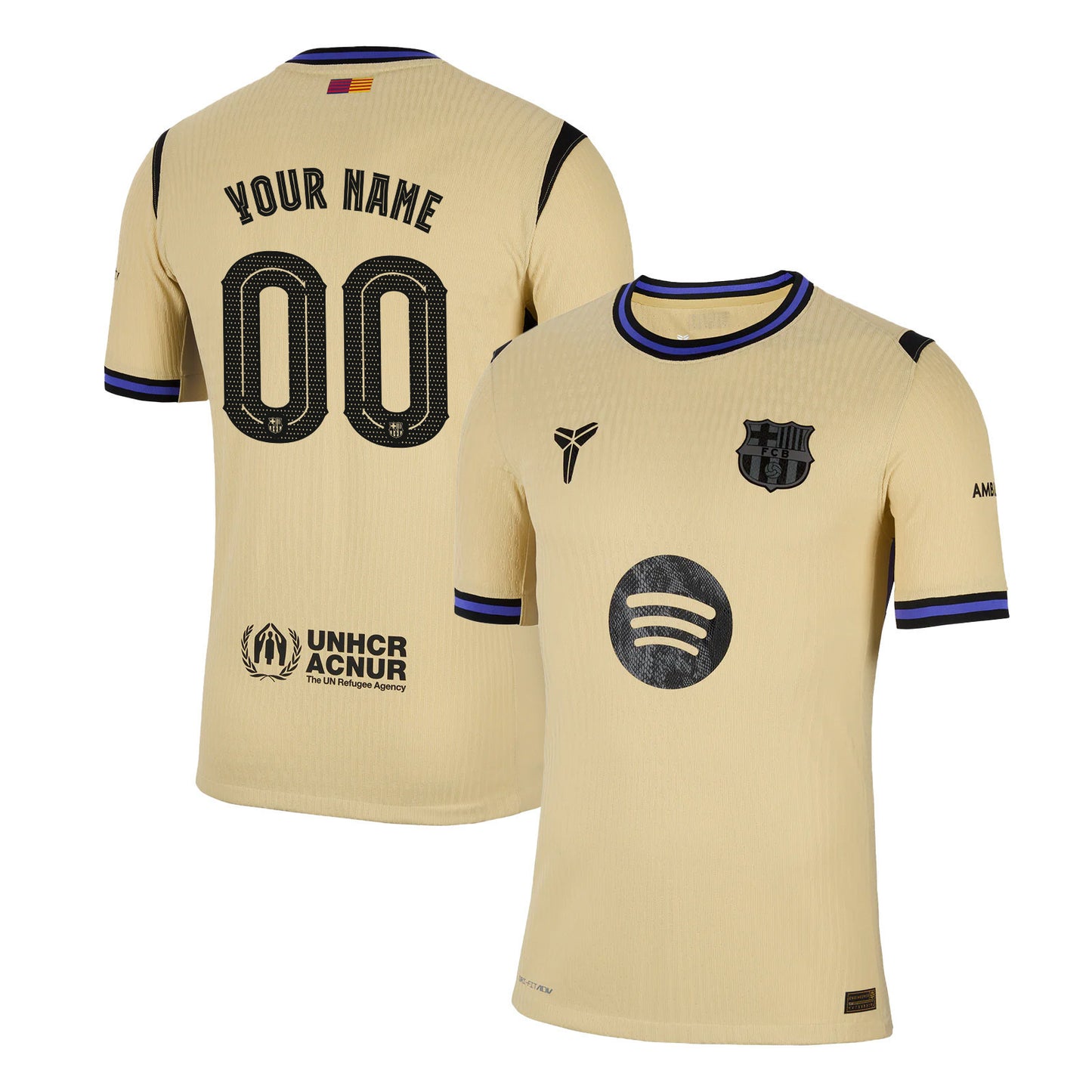 Barcelona 25/26 Personalized Away Men Jersey - Yellow