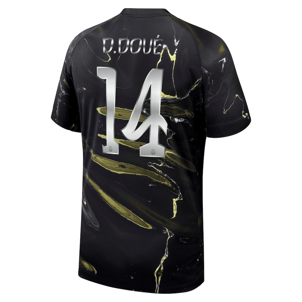D.Doué 14 Paris Saint-Germain Jordan Night Edition 2025/26 Cup Printing Jersey - Men