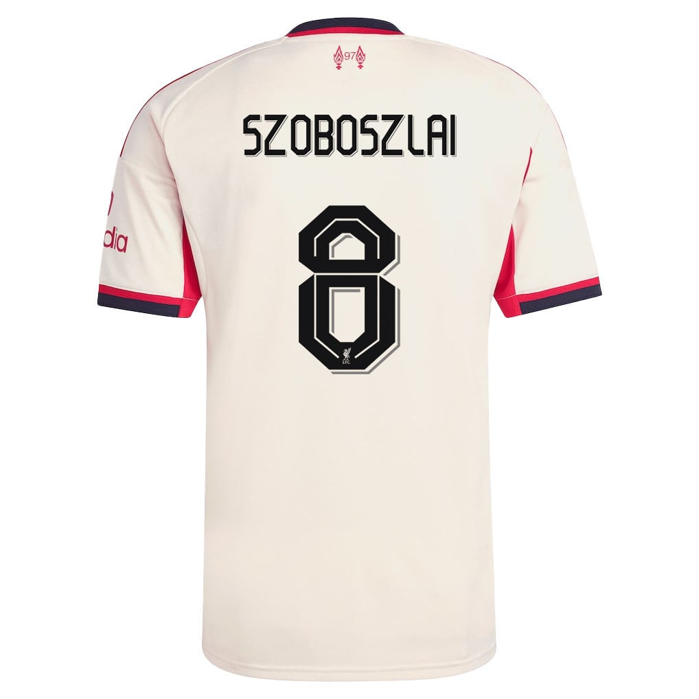 Dominik Szoboszlai 8 Liverpool 25/26 Away Men Jersey - Off-white