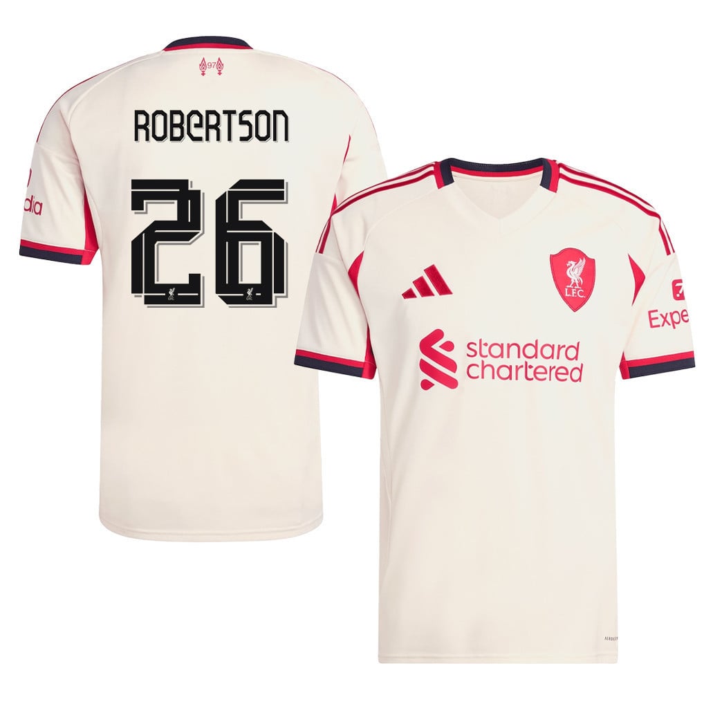 Andy Robertson 26 Liverpool 25/26 Away Men Jersey - Off-white