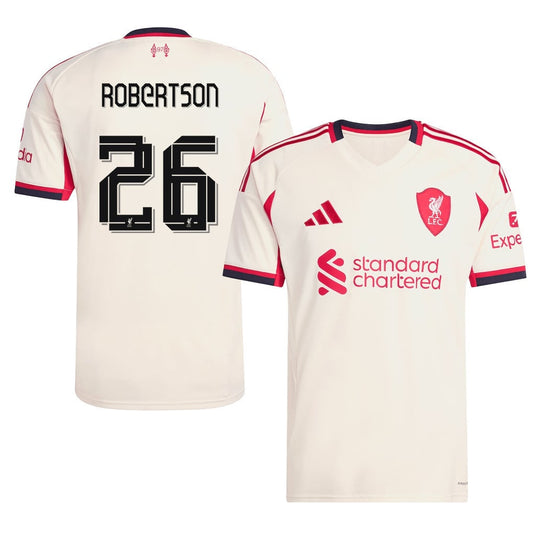 Andy Robertson 26 Liverpool 25/26 Away Men Jersey - Off-white