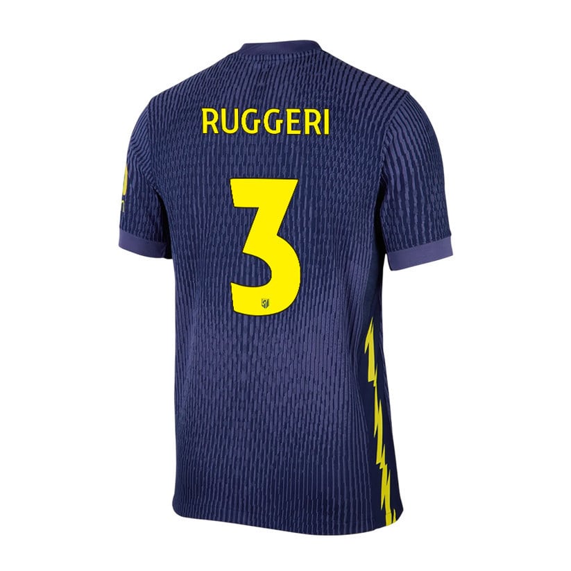 Matteo Ruggeri 3 Atlético Madrid 25/26 Away Men Jersey - Navy/Yellow