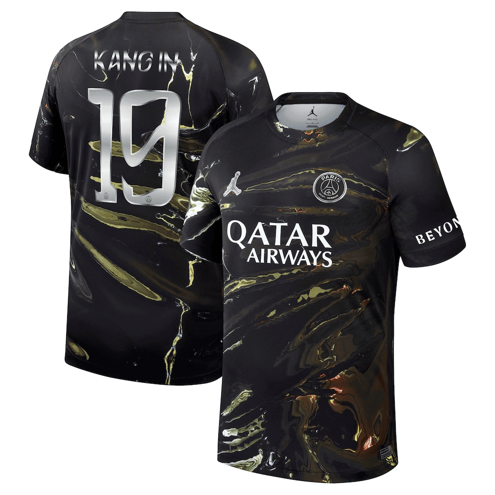 Kang In 19 Paris Saint-Germain Jordan Night Edition 2025/26 Cup Printing Jersey - Men