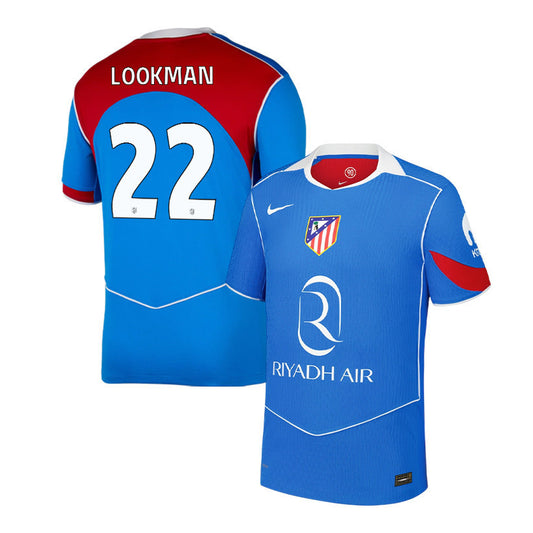 Ademola Lookman 22 Atlético Madrid 25/26 Third Men Jersey - Blue/Red
