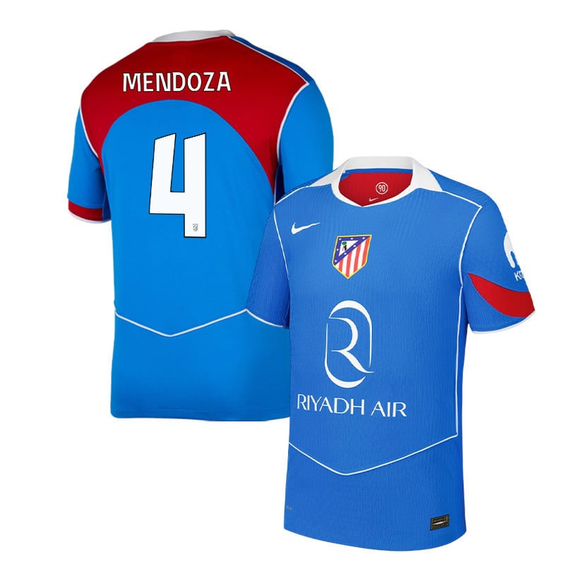 Rodrigo Mendoza 4 Atlético Madrid 25/26 Third Men Jersey - Blue/Red