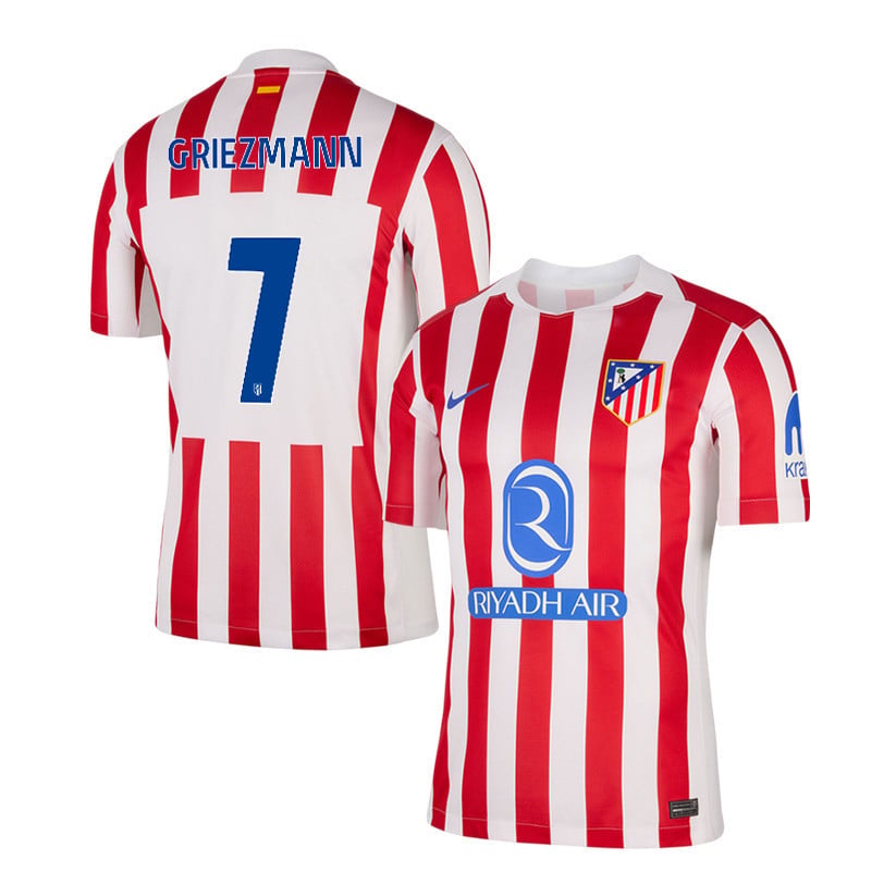 Antoine Griezmann 7 Atlético Madrid 25/26 Home Men Jersey - Red/White