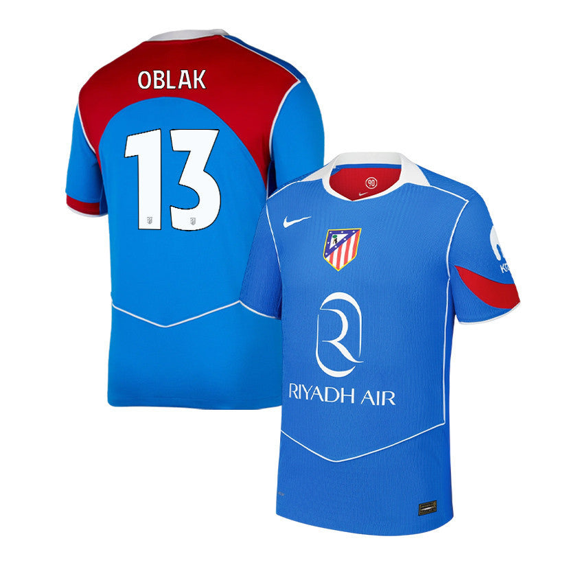 Jan Oblak 13 Atlético Madrid 25/26 Third Men Jersey - Blue/Red