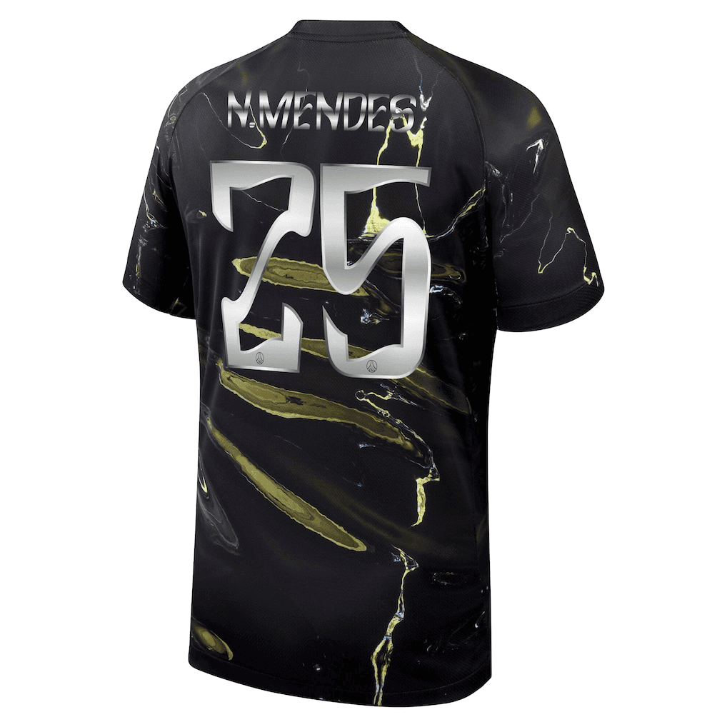 N.Mendes 25 Paris Saint-Germain Jordan Night Edition 2025/26 Cup Printing Jersey - Men