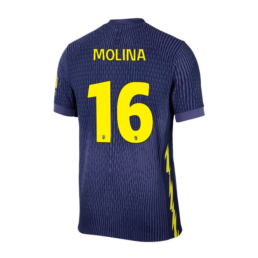 Nahuel Molina 16 Atlético Madrid 25/26 Away Men Jersey - Navy/Yellow