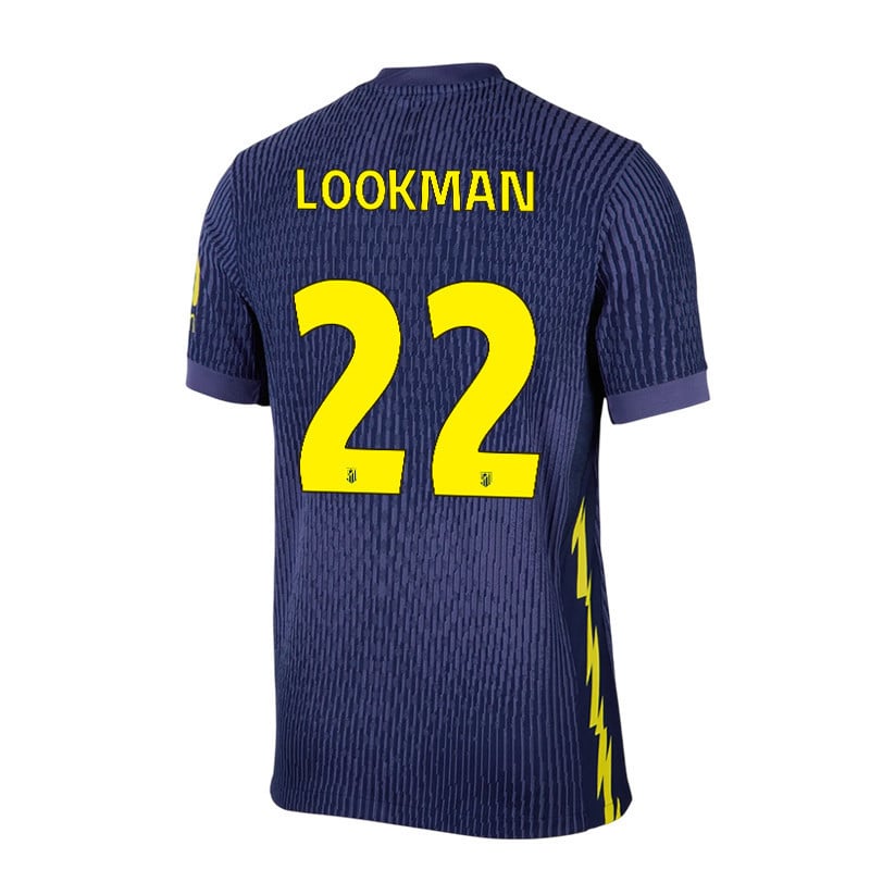 Ademola Lookman 22 Atlético Madrid 25/26 Away Men Jersey - Navy/Yellow