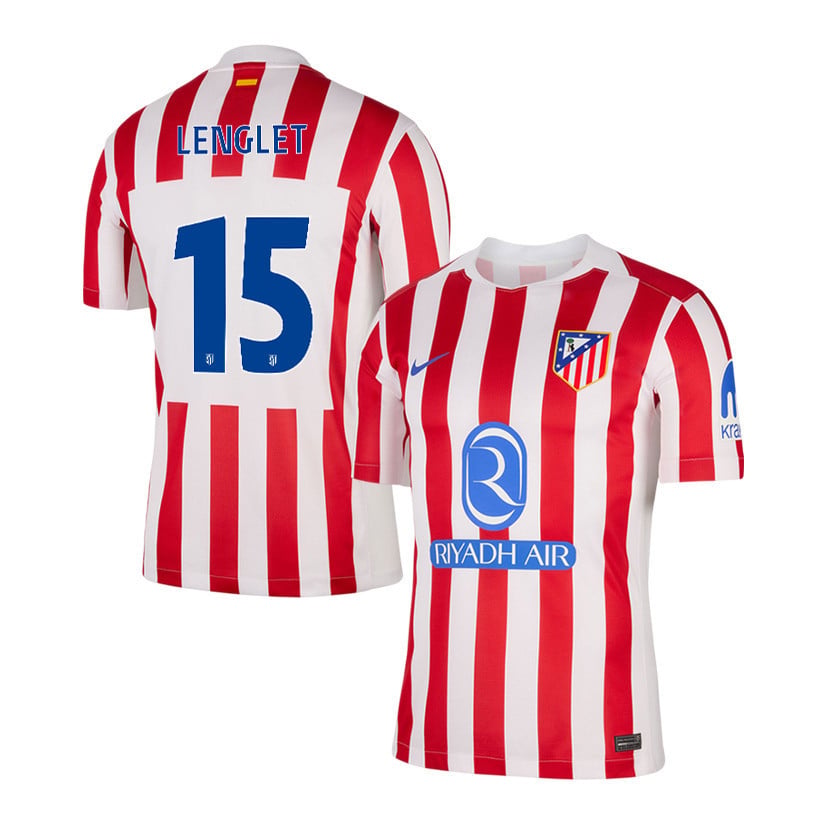 Clément Lenglet 15 Atlético Madrid 25/26 Home Men Jersey - Red/White