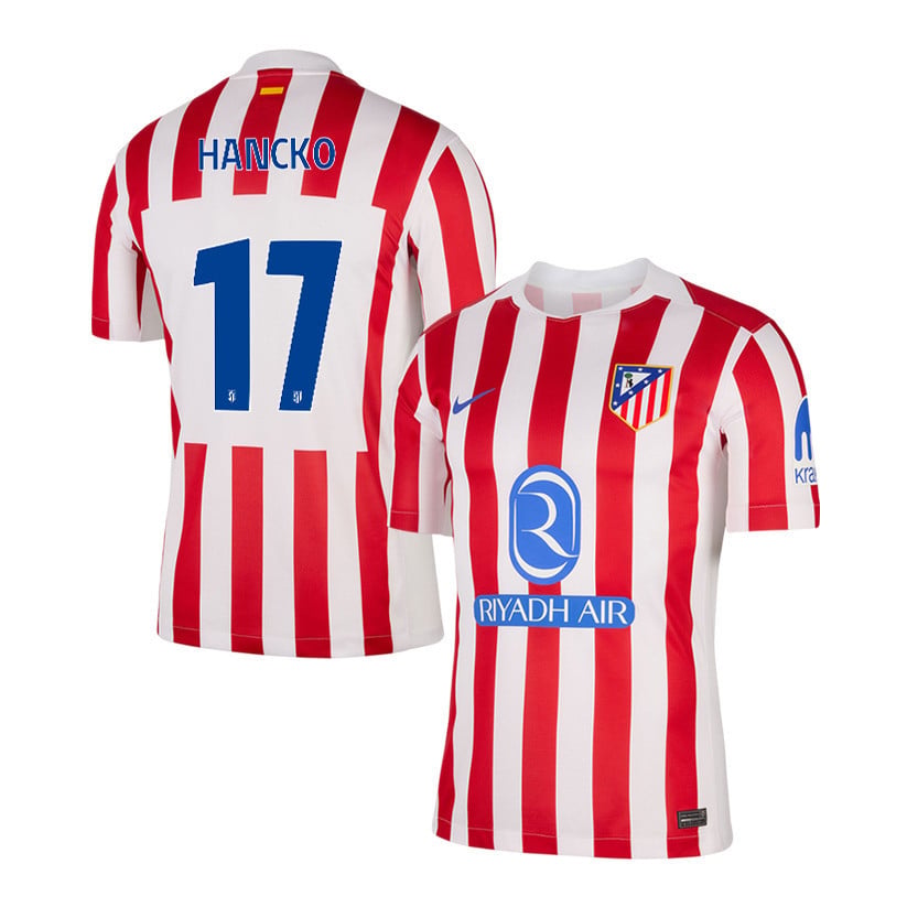 Dávid Hancko 17 Atlético Madrid 25/26 Home Men Jersey - Red/White