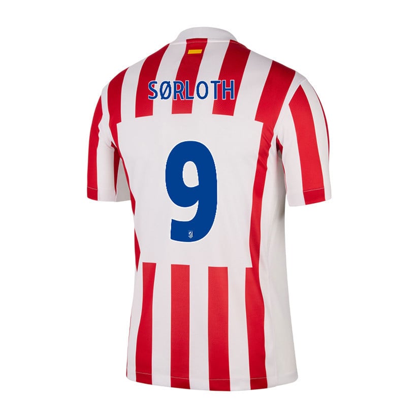 Alexander Sørloth 9 Atlético Madrid 25/26 Home Men Jersey - Red/White