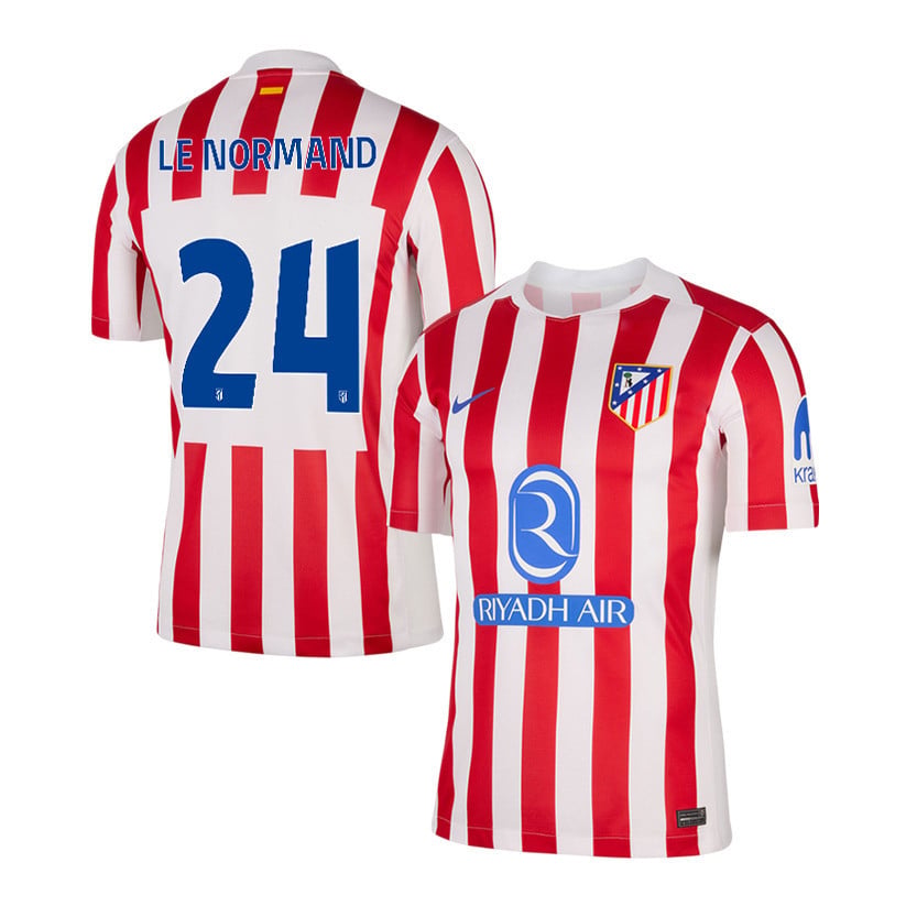 Robin Le Normand 24 Atlético Madrid 25/26 Home Men Jersey - Red/White
