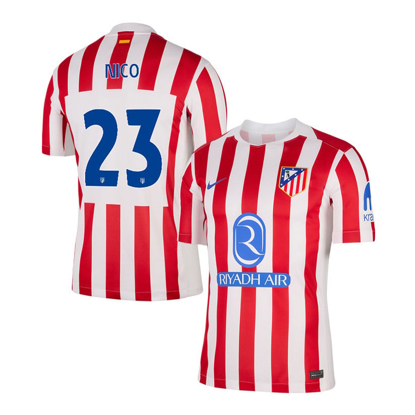 Nicolás González 23 Atlético Madrid 25/26 Home Men Jersey - Red/White