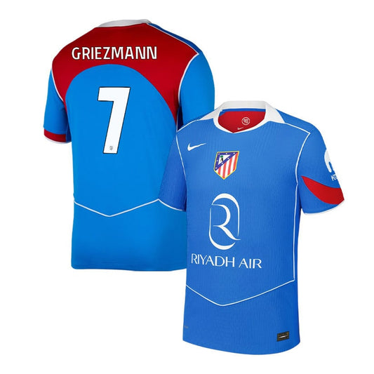 Antoine Griezmann 7 Atlético Madrid 25/26 Third Men Jersey - Blue/Red